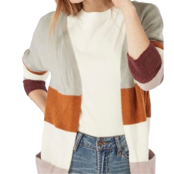 Emmer & Oat color block pocket cardigan - Picture 2 of 8